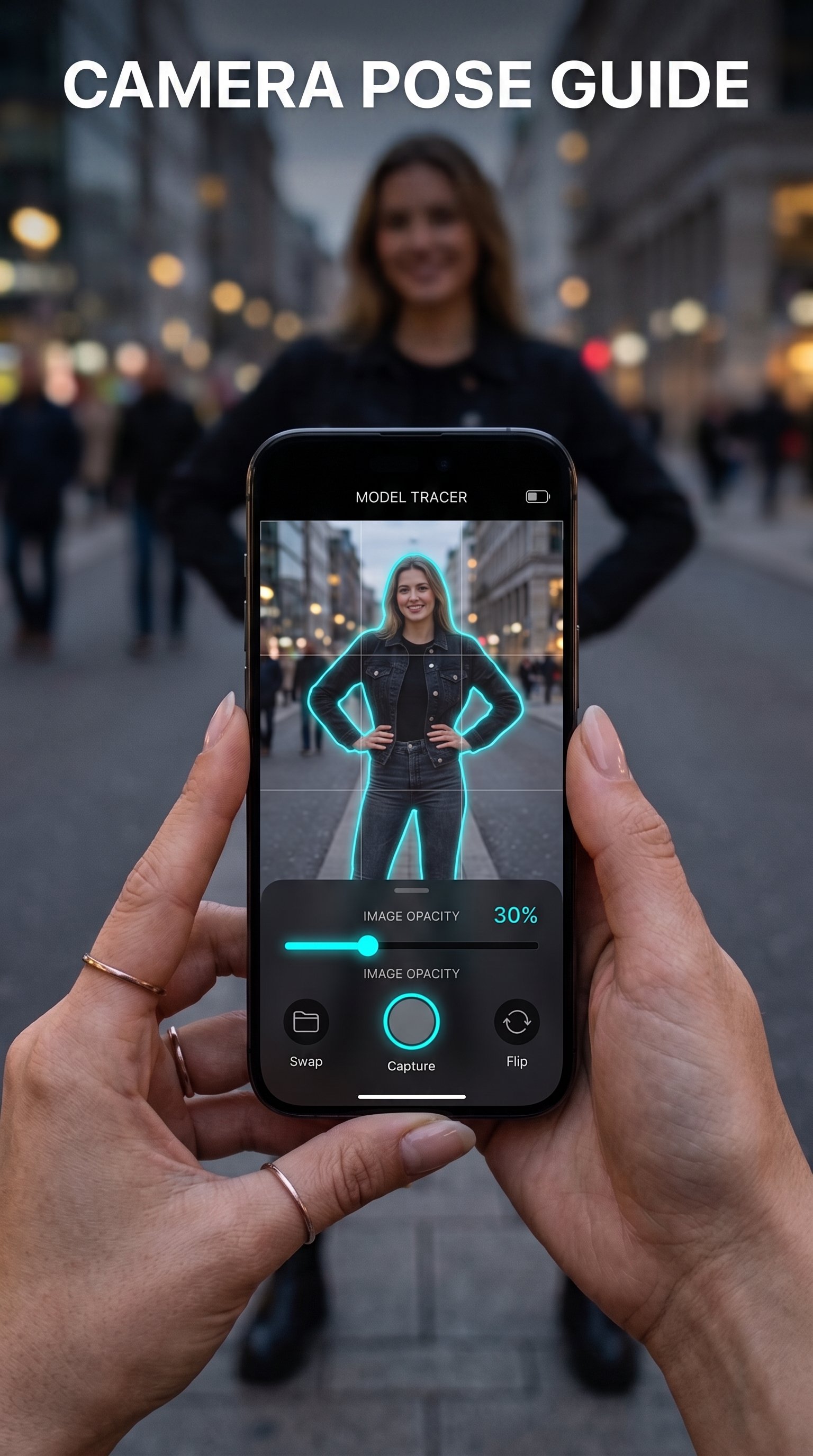 PoseCamera app in use